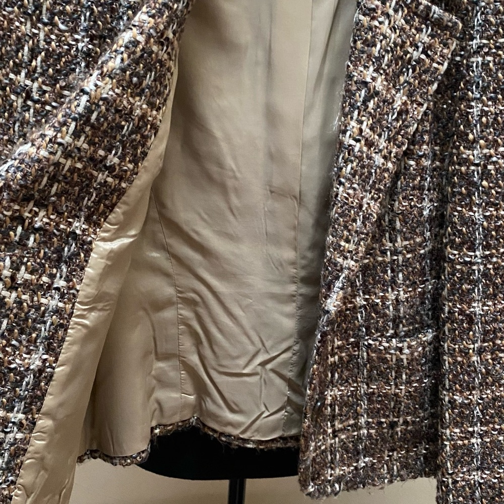 Rafaella Brown Tweed Jacket - Picture 4 of 4
